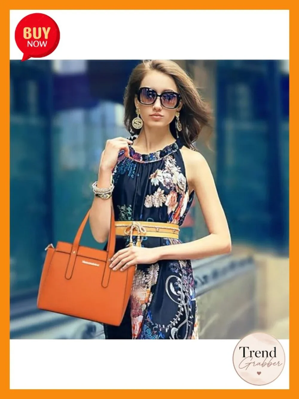 3-Piece PU Leather Tote Bag and Wallet Set with Shoulder Strap